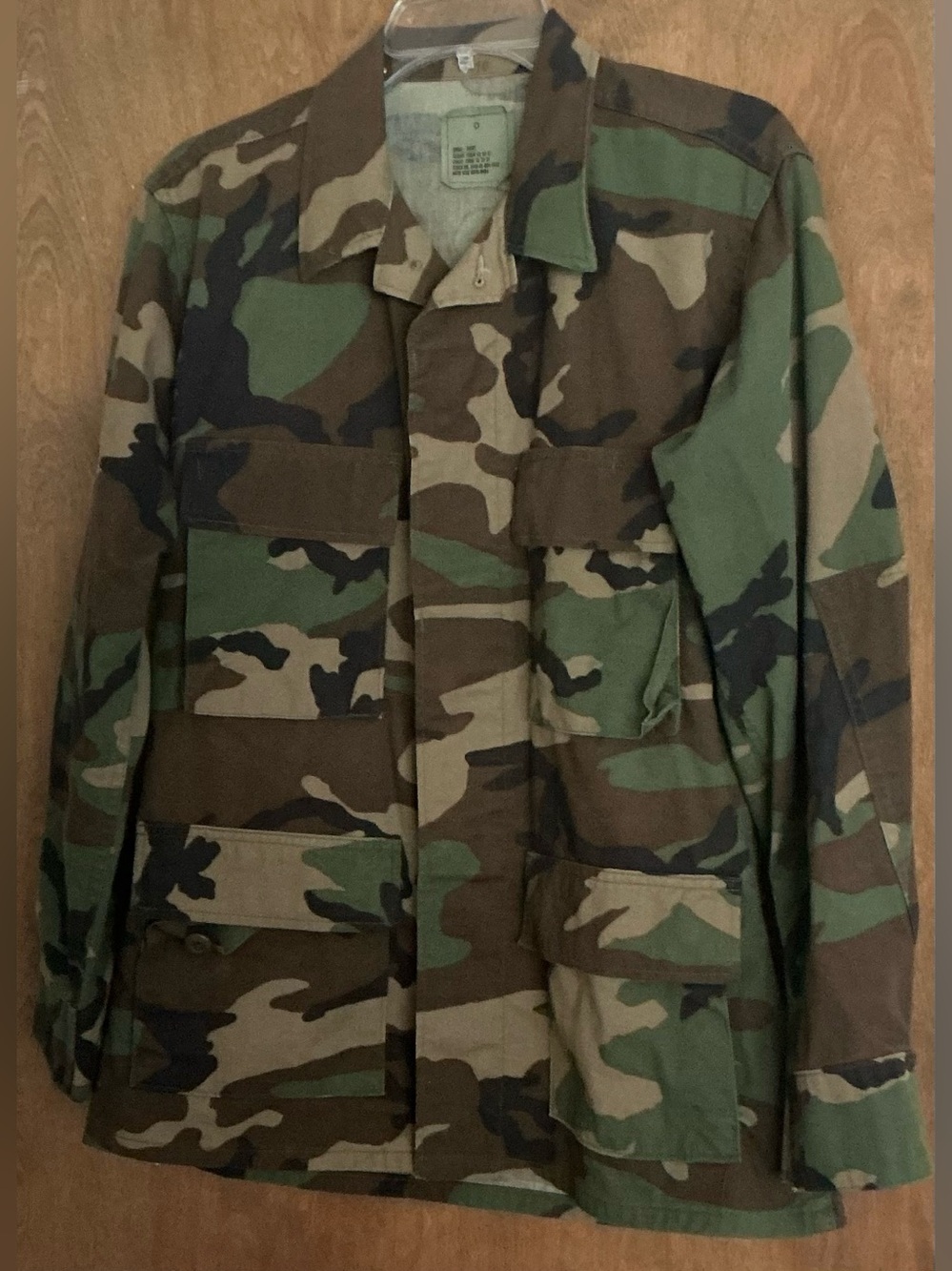 Vintage U.S. Military M81 Woodland Camouflage BDU Small Short Camo Combat Coat